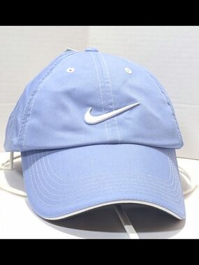 NWT Nike Golf Dri-Fit Hat Women's Adjustable Blue Cap Tennis Pickleball #407931